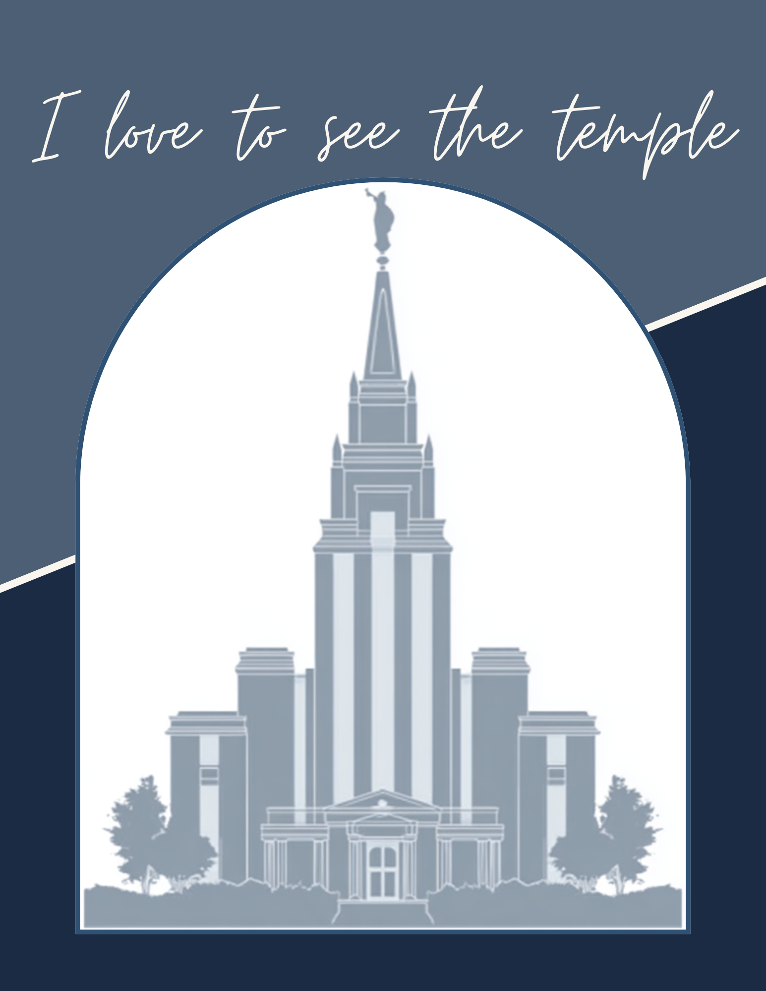 Baptism printable — I Love to See the Temple